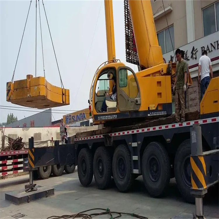 兖州当地吊车出租|机器吊装|75吨|工厂搬迁服务